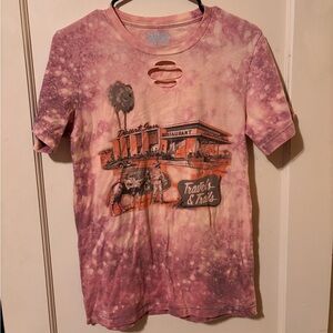 Gina Pink Tie-Dye Cutout T-Shirt